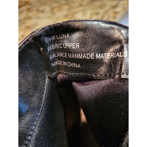 NWOB New Direction High Heeled Side Zip Black Boots w/Bow Tie Back, 6.5M - Picture 12 of 15